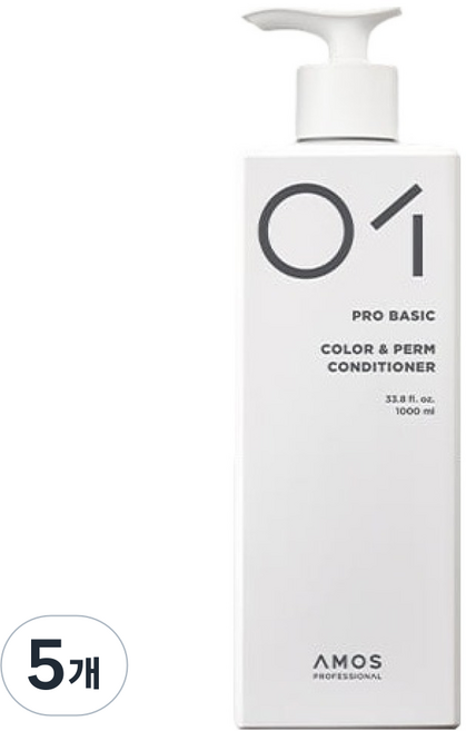 AMOS PROFESSIONAL 愛茉詩 染燙修護潤髮乳, 5個, 1L