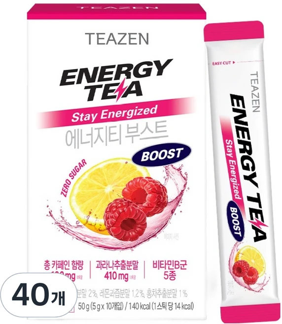 티젠 에너지티 부스트 스틱, 5g, 40개 - 쿠팡
