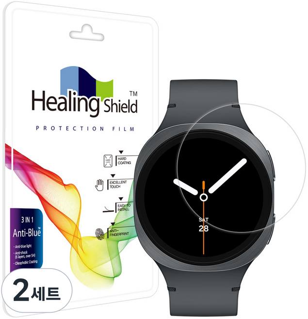 Healing Shield 螢幕保護貼 2p 組, 2套, 單一顏色