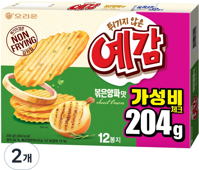 오리온 예감 볶은양파 12p, 204g, 2개