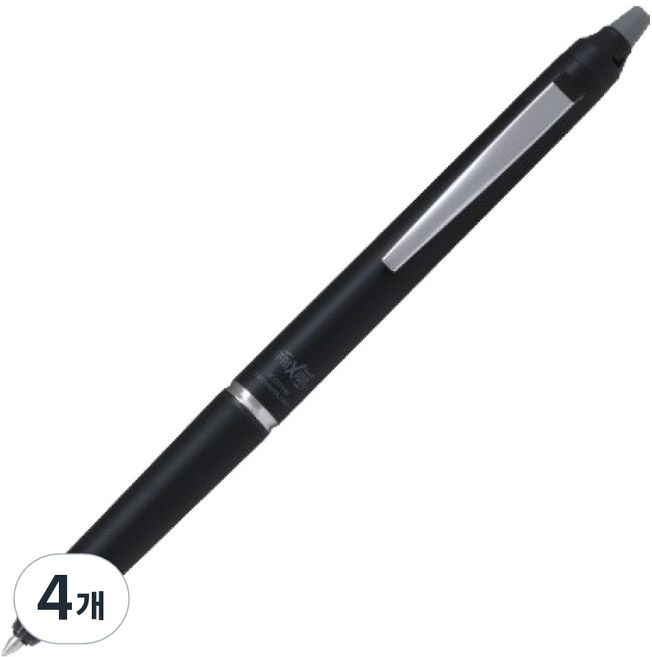 PILOT 百樂 FRIXION Knock Zone 摩擦筆 0.5mm, 經典黑, 4個