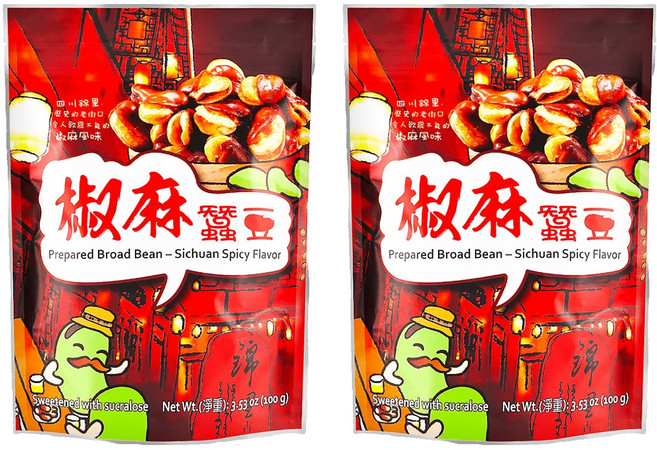 六福 風味蠶豆 椒麻, 100g, 2包