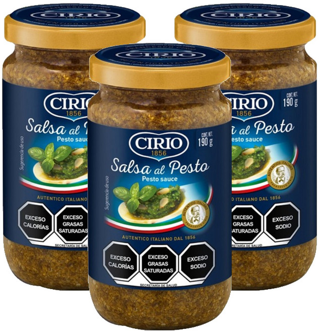 CIRIO 羅勒青醬 - 義大利麵醬, 190g, 3罐