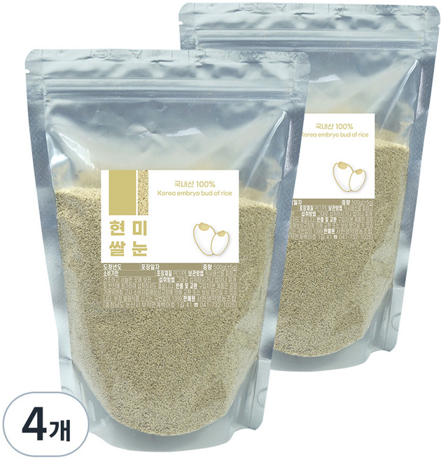 현미쌀눈, 500g, 4개