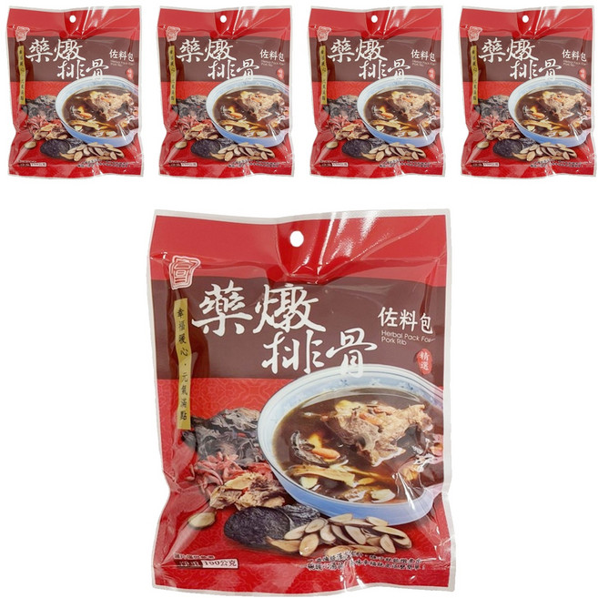 茂喜食品 藥燉排骨佐料包, 100g, 5包