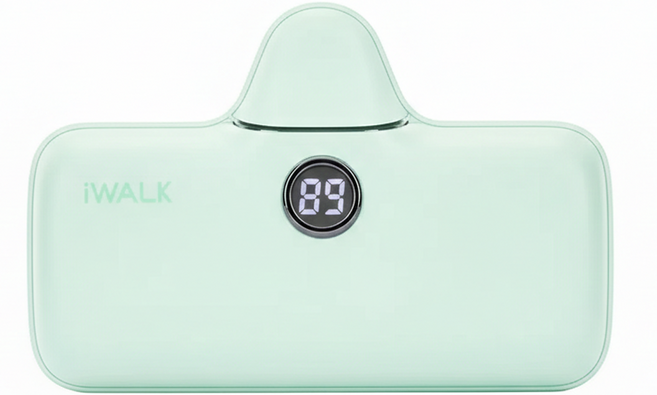 iwalk 口袋充電寶 Pro 閃充行動電源 Type-C-Lightning/Type-C 78 x 25.8 x 51mm 99g, DBL5000PL, 綠色