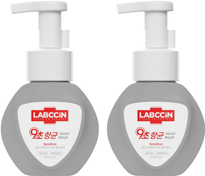 랩신 센서티브 포밍 핸드워시 파우더리 허브향, 250ml, 2개