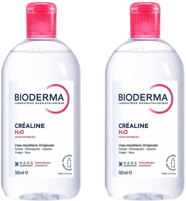 BIODERMA H2O高效潔膚液, 500ml, 2瓶