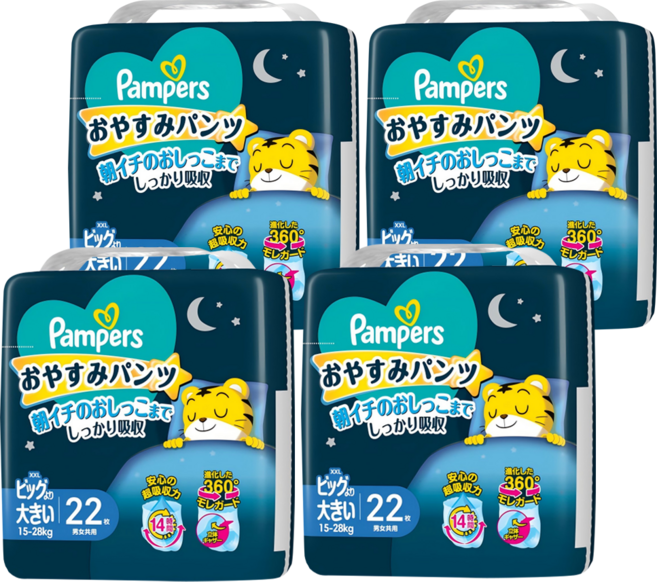 Pampers 幫寶適 巧虎安睡褲/拉拉褲/尿布 15~28kg, 88片, XXL