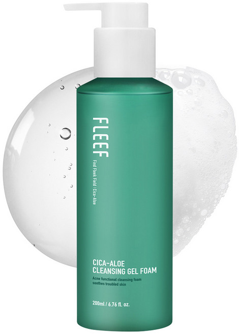 [비건뷰티] 플리프 시카 알로에 클렌징 젤 폼, 200ml, 1개
