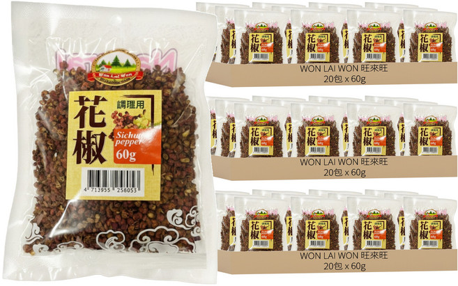 WON LAI WON 旺來旺 花椒, 60g, 60包