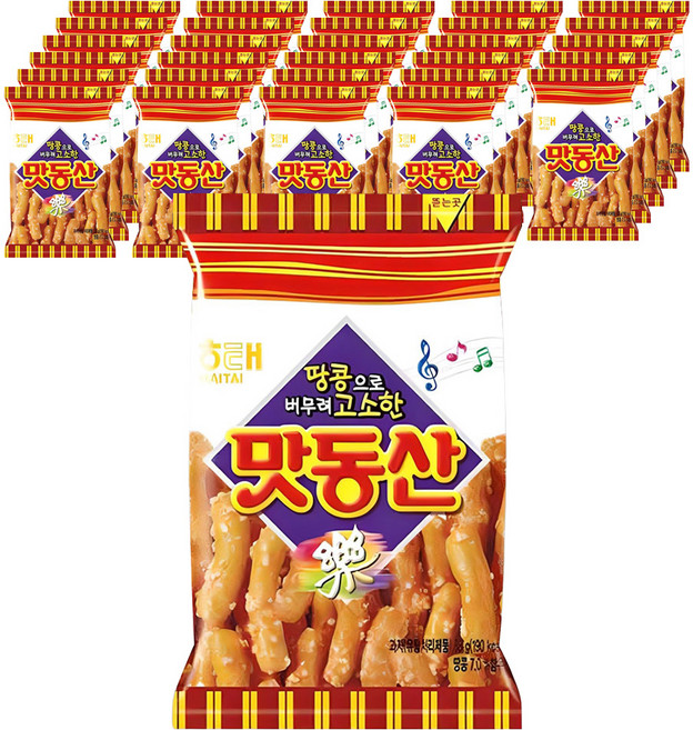 해태제과 맛동산, 38g, 100개