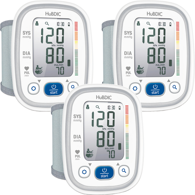 휴비딕 비피첵 더블유피 손목형 자동전자 혈압계 HBP-600, 3개