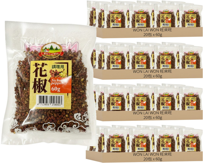 WON LAI WON 旺來旺 花椒, 60g, 80包