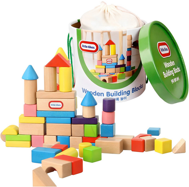 리틀타익스 빌딩블럭 100pcs, 혼합색상, 1개