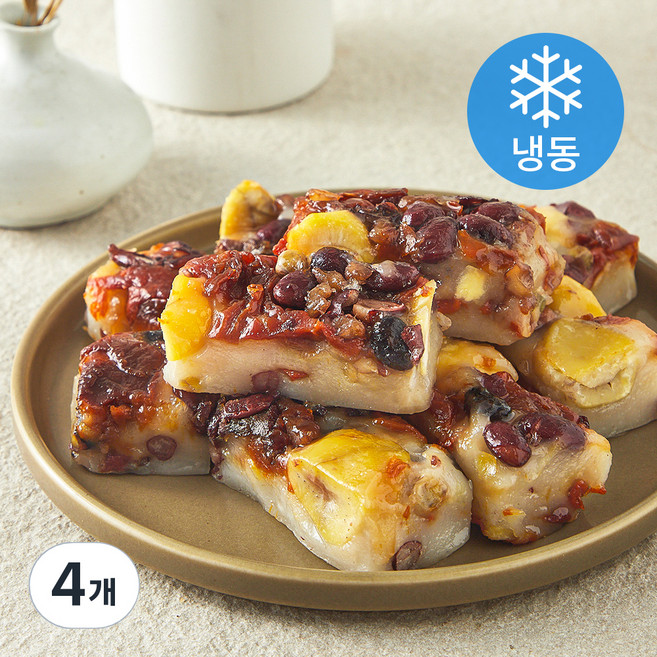 창억떡 견과류 가득담긴 모듬찰떡 (냉동), 500g, 1개입, 4개