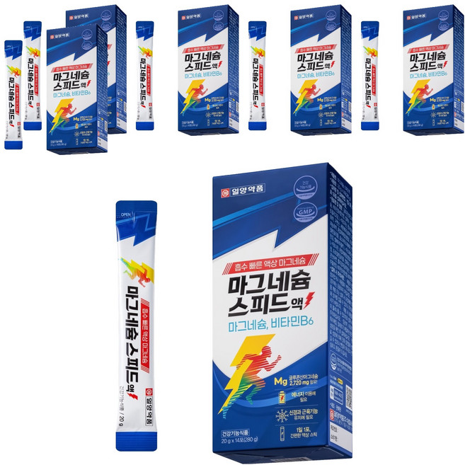 일양약품 마그네슘 스피드액 14p, 280g, 6개