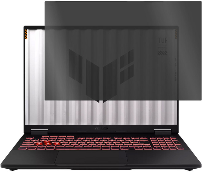 YADI 亞第 水之鏡防窺片 PB插卡隱貼 ASUS TUF Gaming A16 16 : 10 2025專用 PF4PPB-W160 16吋, 1個