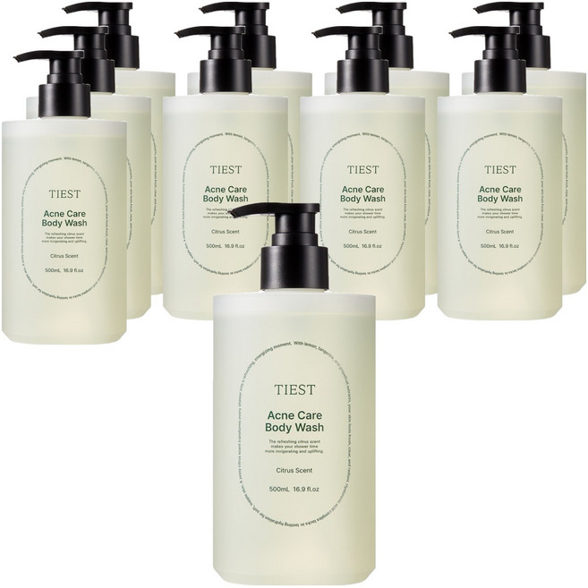 티에스트 아크네케어 시트러스 바디워시, 10개, 500ml