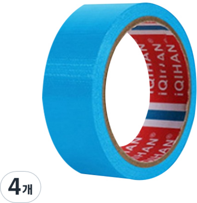 다다 고점도 강력 면 테이프 30mm x 20m, 하늘색, 4개
