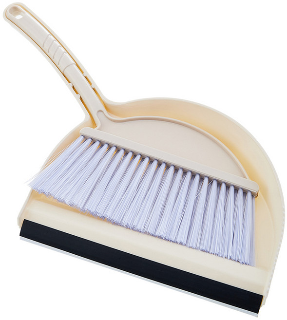 코멧 휴대용 빗자루 쓰레받기 세트, 1세트