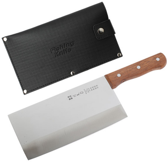 일천도 중식칼 + 칼집, 단일색상(칼), 블랙(칼집), 1개