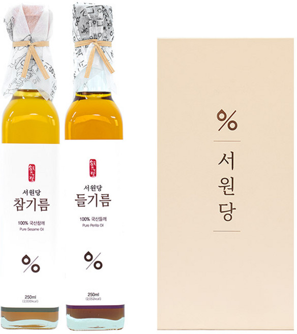 서원당 참기름 들기름 선물세트 4호, 1세트