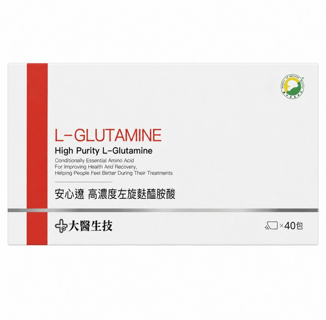大醫生技 安心遼 高濃度左旋麩醯胺酸 40包, 400g, 1盒