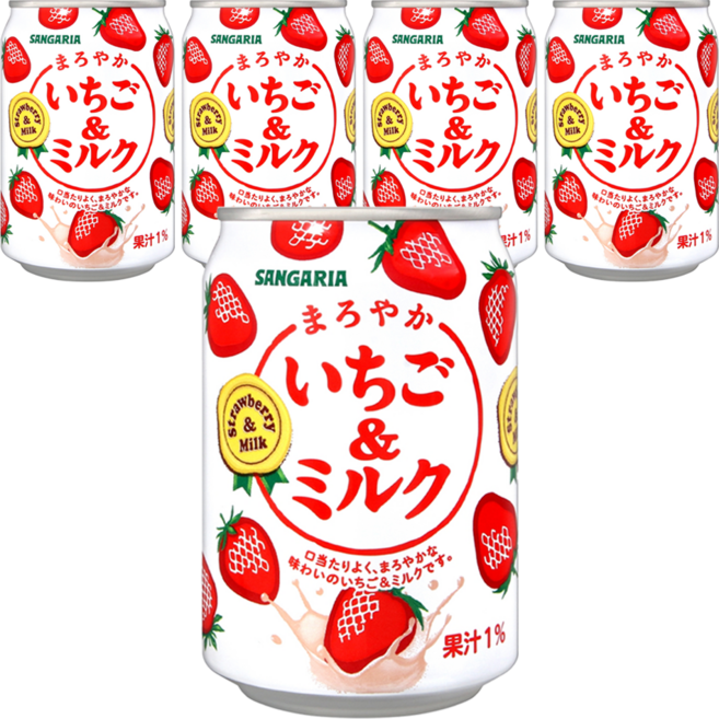 SANGARIA 草莓牛奶, 275ml, 5罐