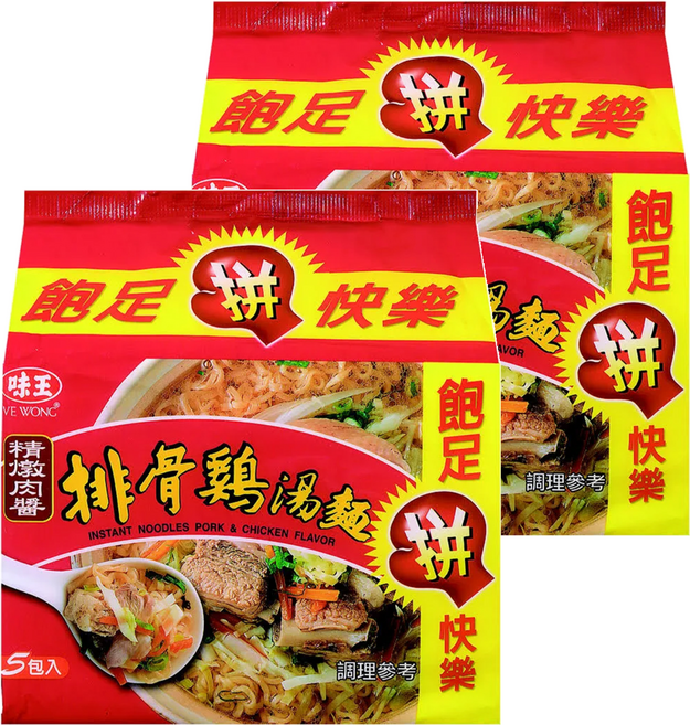 味王 排骨雞湯麵 93g, 10包