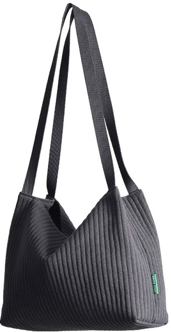 그린스터프 박시한 쇼퍼백 골지 코듀로이 53 쇼트