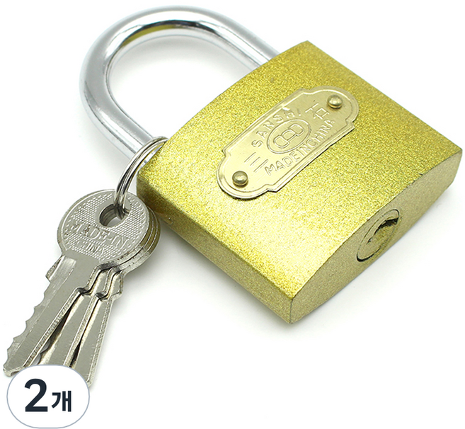 코텍스 일반 자물쇠 + 열쇠 3p, 2개