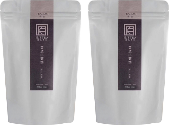 GIFTEA 恩品禮茶 100%台灣黃金牛蒡茶包, 6g, 12包, 2袋