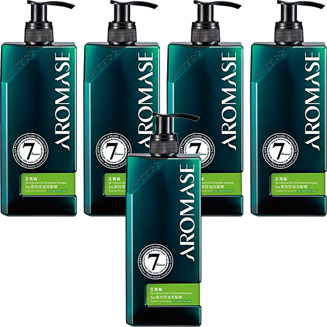 AROMASE 艾瑪絲 5a高效控油洗髮精, 5瓶, 400ml