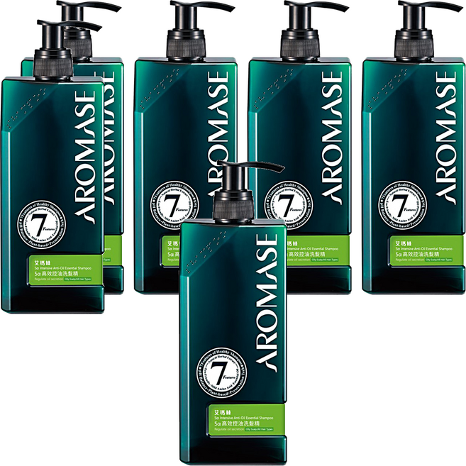 AROMASE 艾瑪絲 5a高效控油洗髮精, 6瓶, 400ml