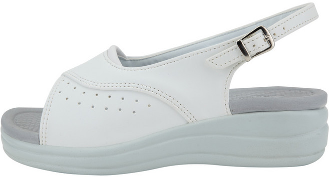 단골언니 여성용 하스피 토오픈 발편한 쿠션 샌들 간호화