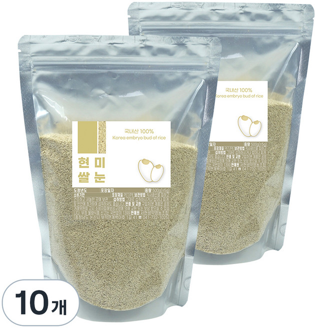 현미쌀눈, 500g, 10개