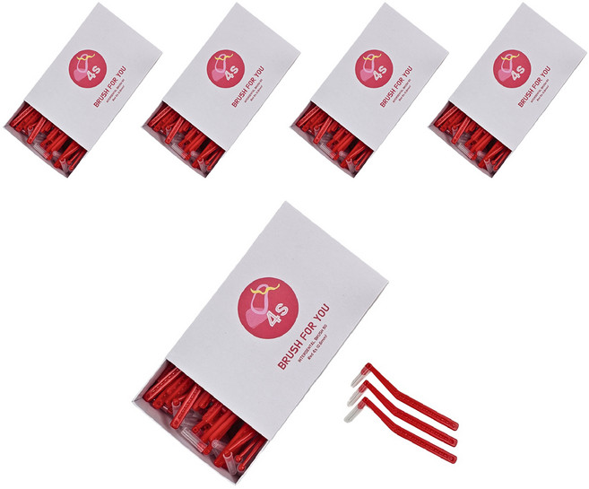 브러쉬포유 L형 치간칫솔 4s 0.6 50p, 0.6mm, 50개입, 5개