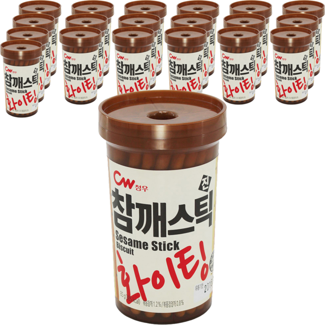 청우식품 참깨스틱 진, 85g, 20개