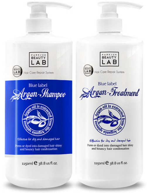 박준뷰티랩 블루라벨 아르간 샴푸 1.15L + 트리트먼트 1.15L 세트, 1세트