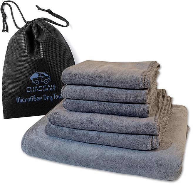 차싹 초극세사 차량용 세차타월 소형 3p + 중형 2p + 특대형 1p 세트, 1세트