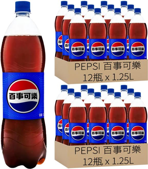 PEPSI 百事可樂, 1.25L, 24瓶