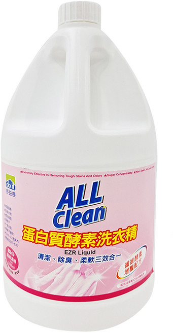 do it 多益得 ALL Clean 蛋白質酵素洗衣精, 3785ml, 1瓶