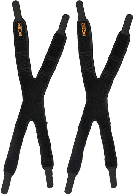 보어스포츠 2K-밴드 무릎보호대, 블랙, 2개