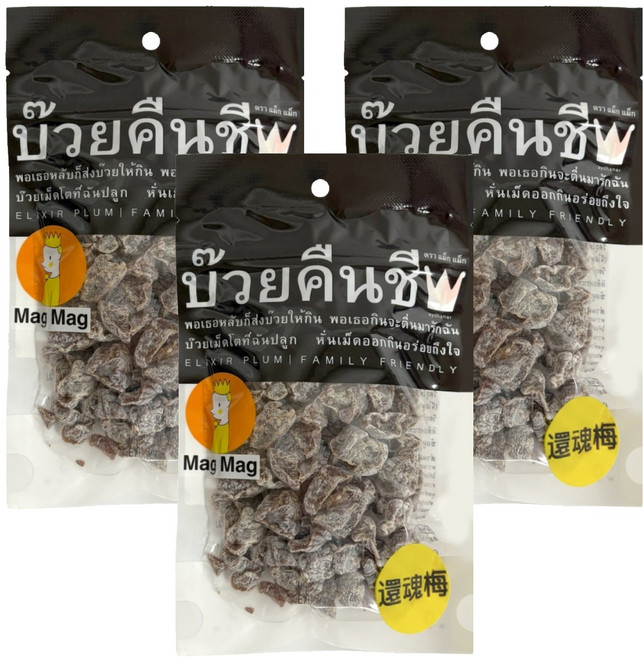 Mag Mag 泰國還魂梅, 186g, 3包