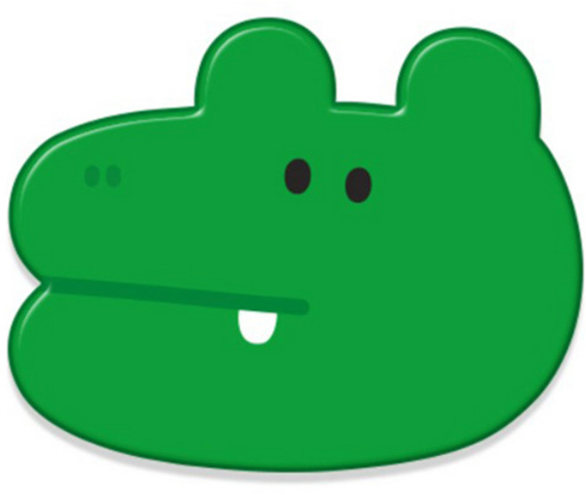 악어 동물 캐릭터 아크릴 스마트톡, 그린, 1개