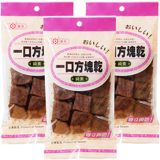 惠香 一口方塊乾, 120g, 3包