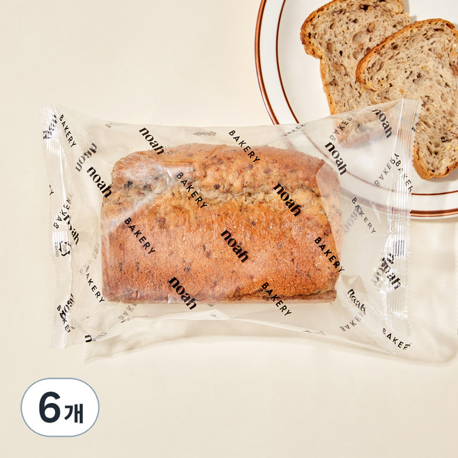 노아베이커리 통밀 잡곡 식빵, 310g, 6개