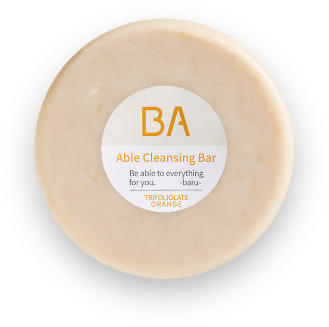 바루 에이블 클렌징 바 탱자, 100g, 1개