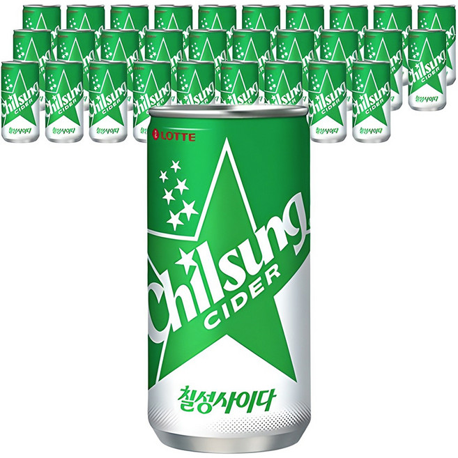 롯데 칠성사이다, 210ml, 30개